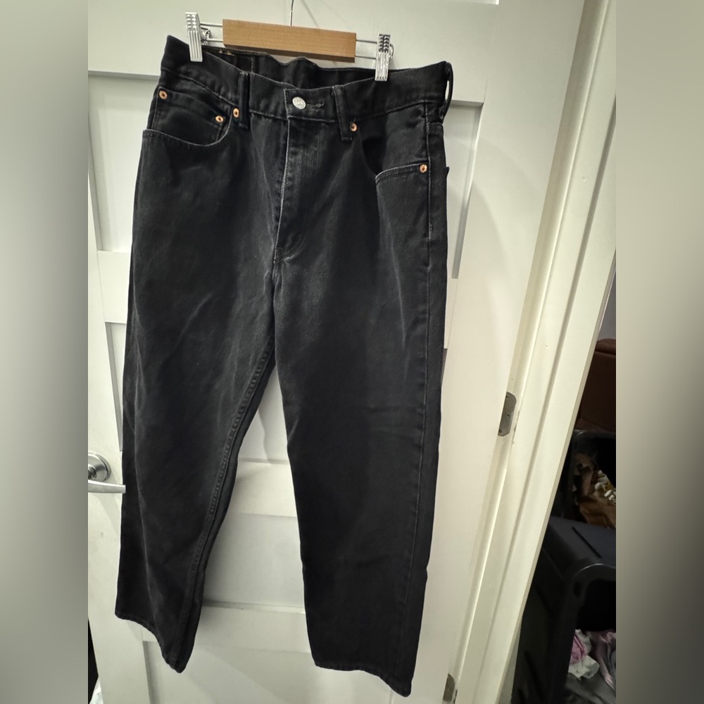 550 Levi's Charcoal Black Denim Jeans 34x32